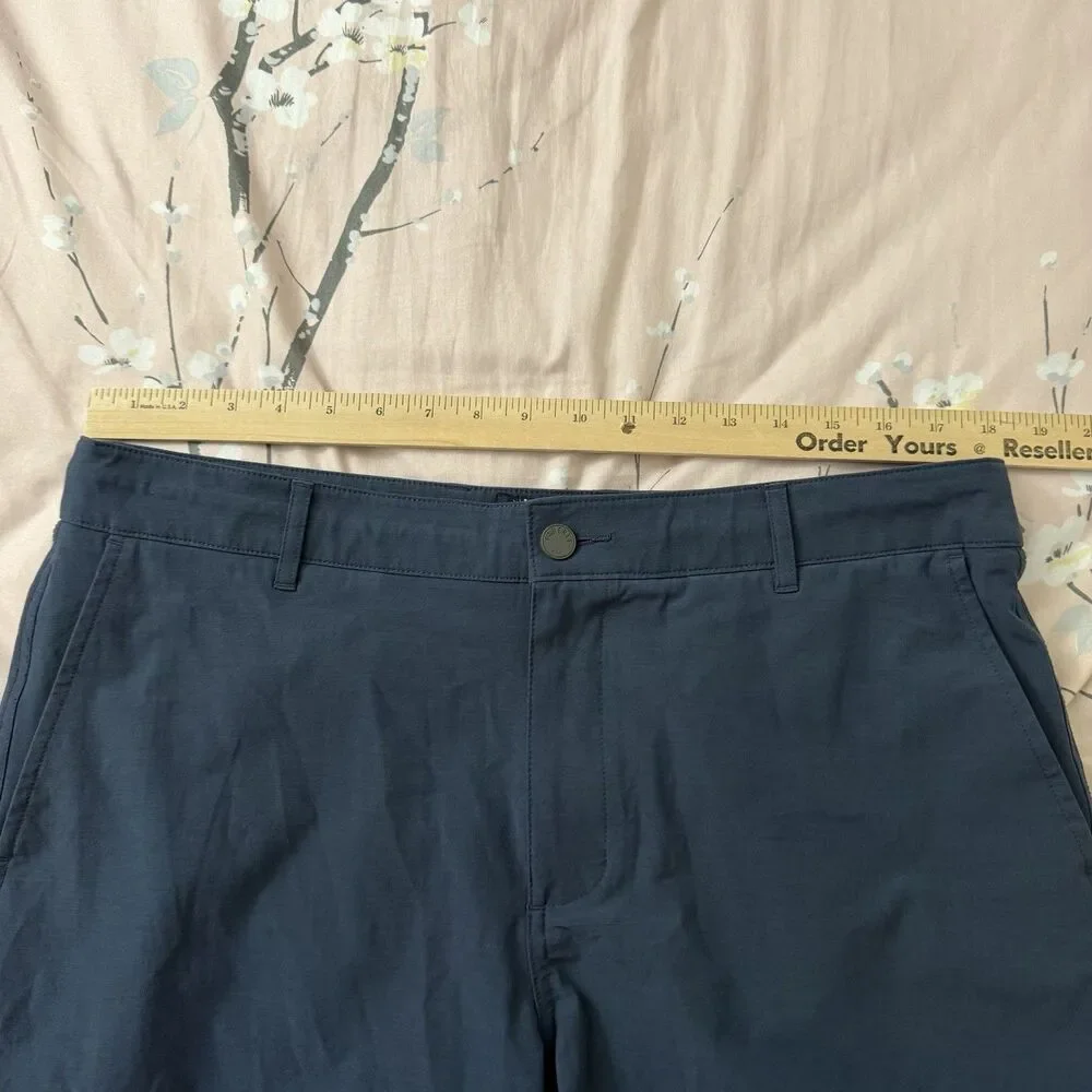 Faherty All Day Shorts Mens 35 Blue Hybrid Stretch Performance 7” Inseam MSC0013